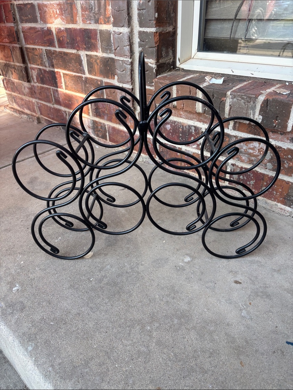 Wrought iron wine rack!!